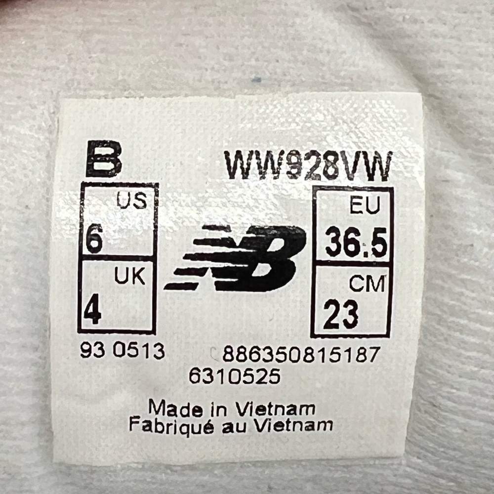 New Balance 928 Women's Hook and Loop‎ White Leather Walking Comfort Shoe 6 - Picture 12 of 12